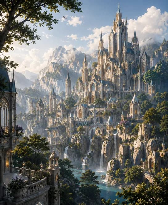 Fantasy Elf Castle Jigsaw Puzzle